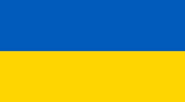 Ukranische Flagge, obere Hälfte blau, untere Hälfte gelb